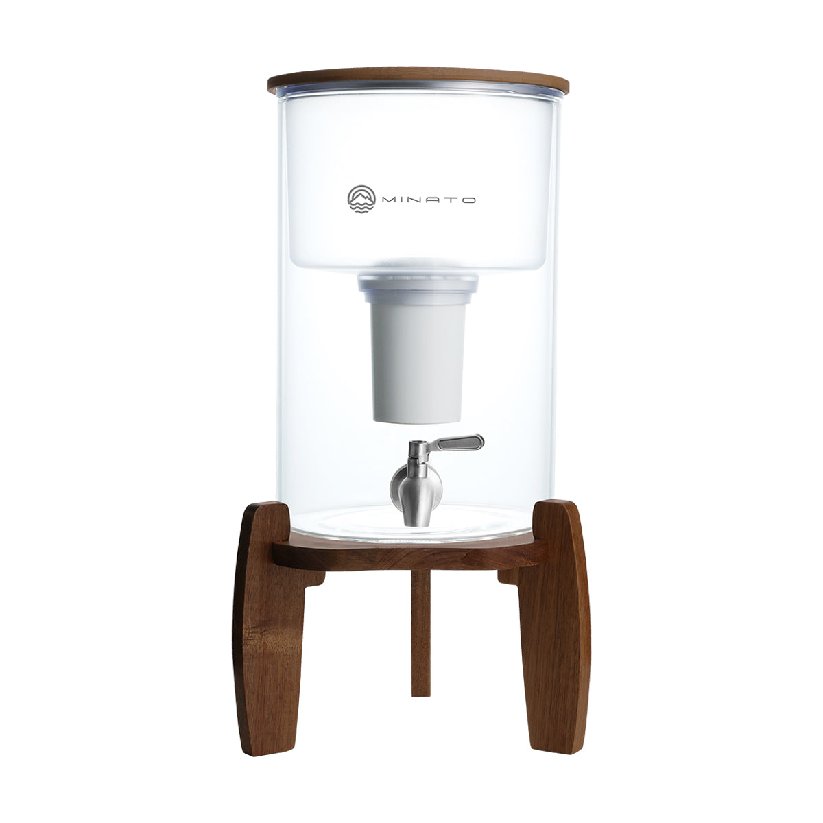 Purificador de Agua 9 litros de Vidrio Borosilicato. Incluye 3 Filtros