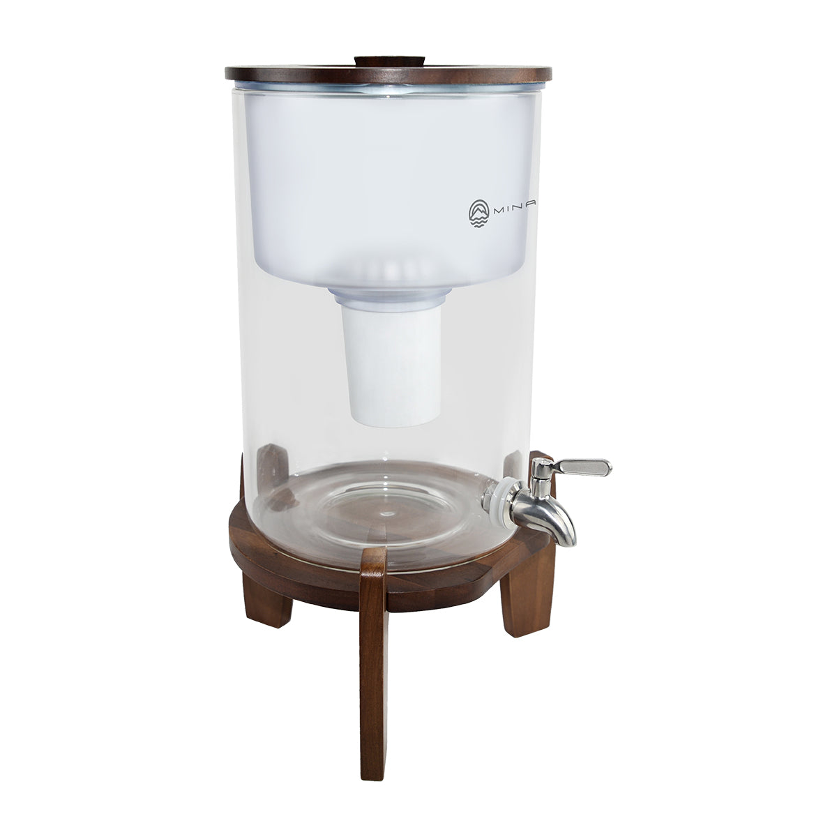 Purificador de Agua 9 litros de Vidrio Borosilicato. Incluye 3 Filtros