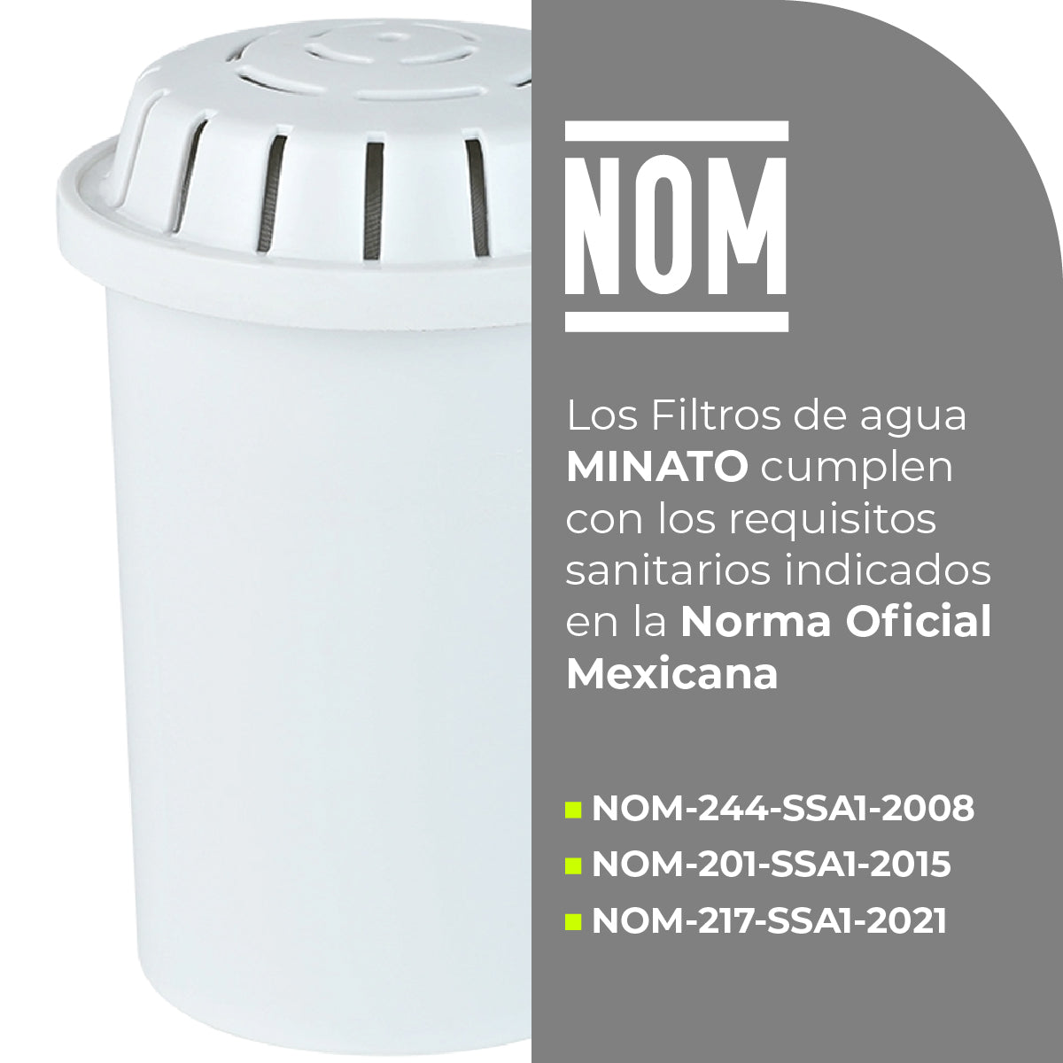 Minato Filtros Carbón Activado Multi Dúo Pack 5 Pz 5NWPD12