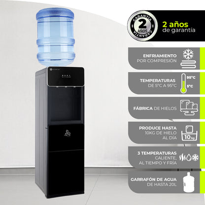 Minato Dispensador De Agua Con Fábrica De Hielos MIMWD01