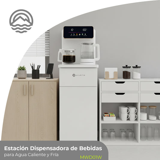 Minato Dispensador De Bebidas Agua Fría Y Caliente MWD01W 20L