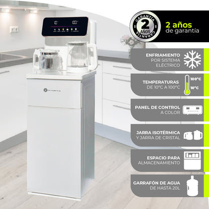 Minato Dispensador De Bebidas Agua Fría Y Caliente MWD01W 20L
