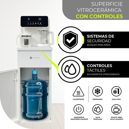 Minato Dispensador De Bebidas Agua Fría Y Caliente MWD01W 20L
