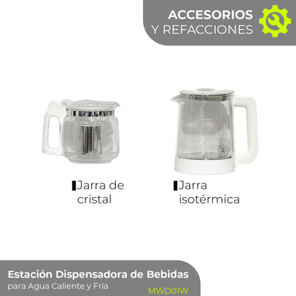 Minato Dispensador De Bebidas Agua Fría Y Caliente MWD01W 20L