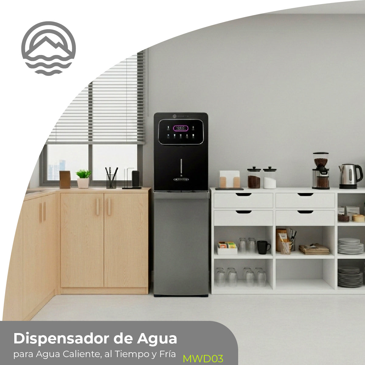 Minato Dispensador De Agua Fría, al Tiempo y Caliente MWD03 20L