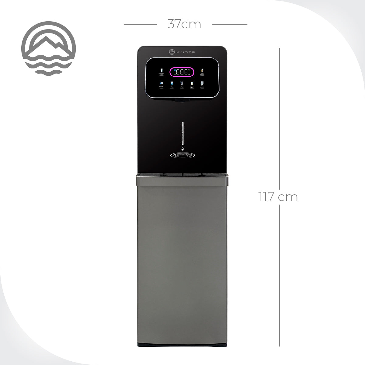 Minato Dispensador De Agua Fría, al Tiempo y Caliente MWD03 20L