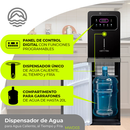 Minato Dispensador De Agua Fría, al Tiempo y Caliente MWD03 20L