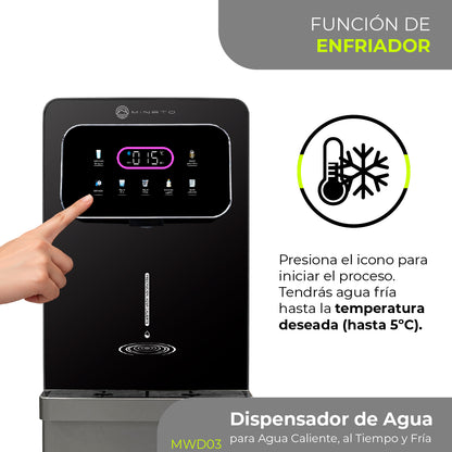 Minato Dispensador De Agua Fría, al Tiempo y Caliente MWD03 20L