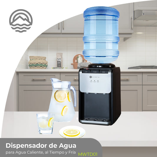 Minato Dispensador De Agua Fría/caliente 3 Grifos MWTD01
