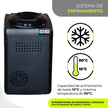 Minato Dispensador De Agua Fría/caliente 3 Grifos MWTD01