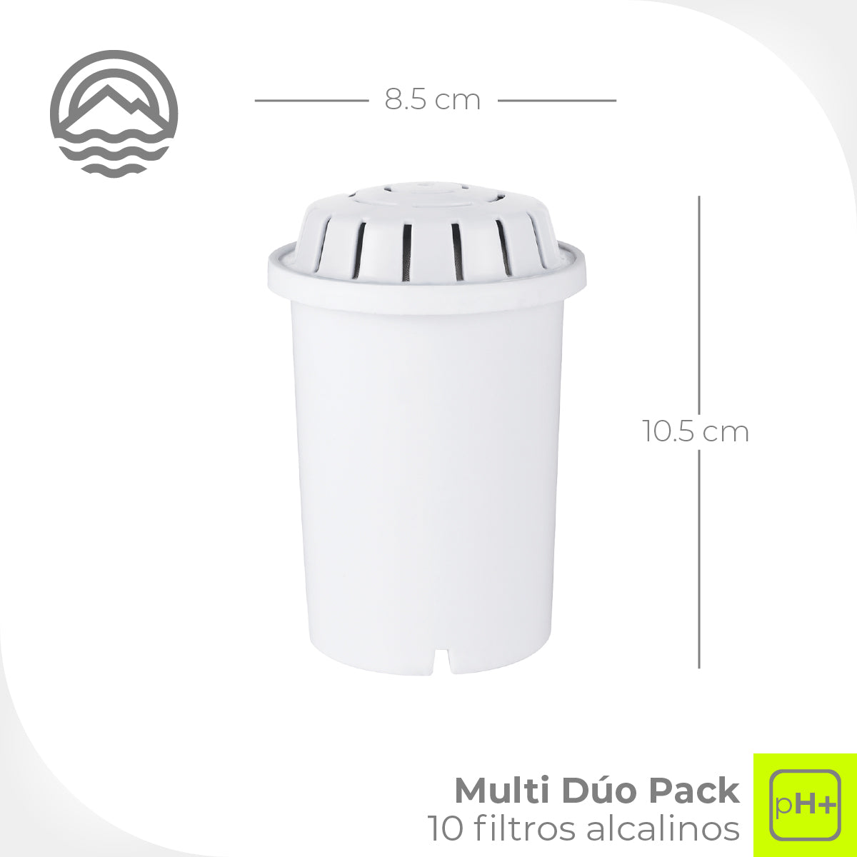 Minato Set De Filtros Alcalinos Multi Dúo Pack 5 Pz 5NWPD11
