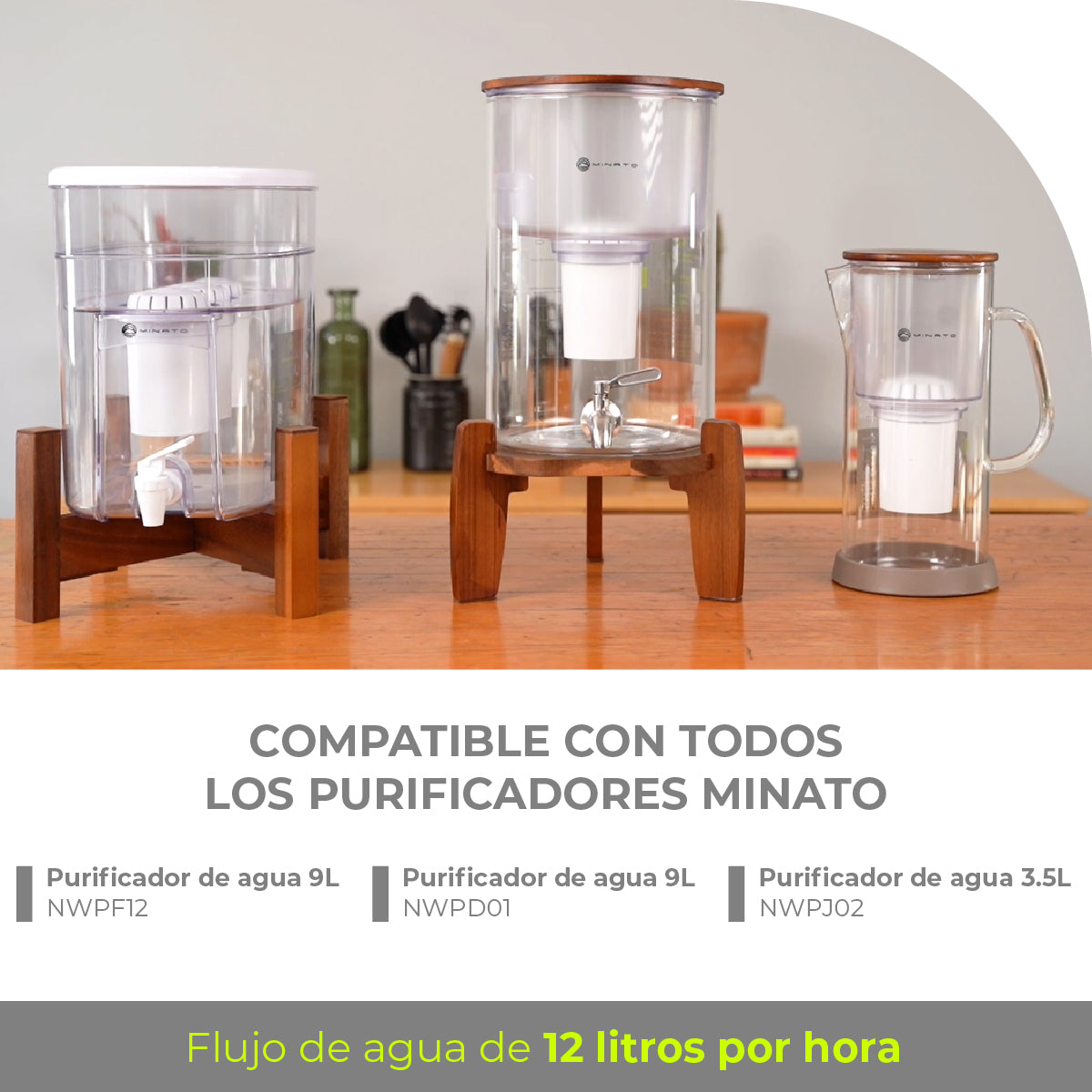 Minato Set De Filtros Alcalinos Multi Dúo Pack 5 Pz 5NWPD11