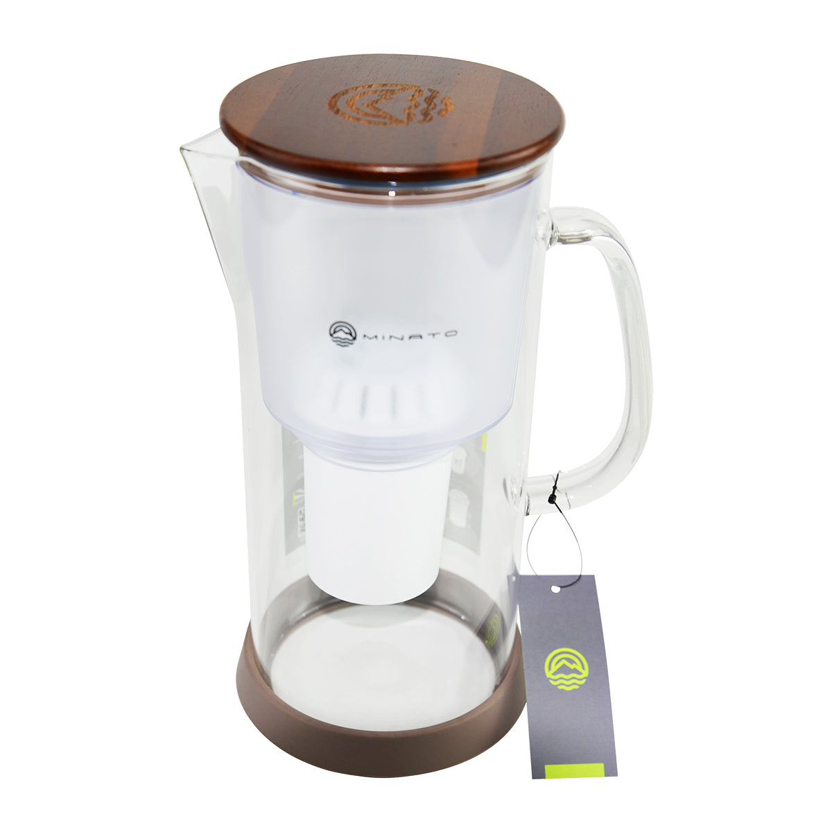 Purificador de Agua Jarra de 3.5 litros de Vidrio Borosilicato. Incluye 1 Filtro